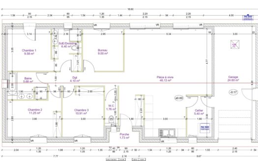 Maison neuve T4 hors lotissement avec terrain – 95m²